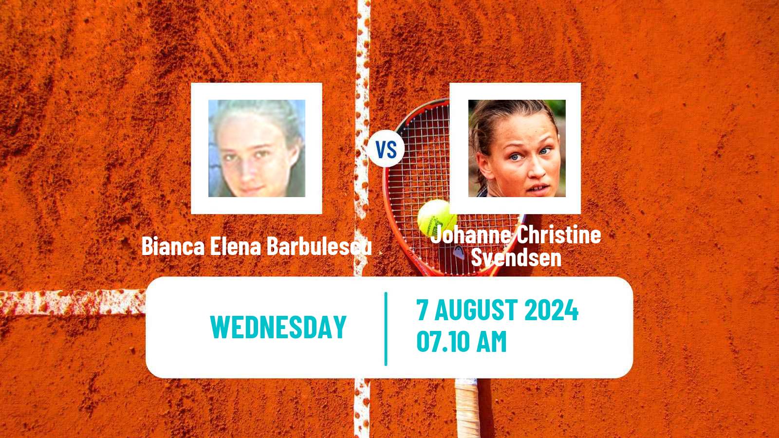 Tennis ITF W15 Bucharest 4 Women Bianca Elena Barbulescu - Johanne Christine Svendsen