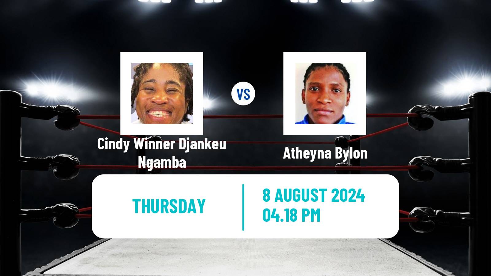 Boxing Middleweight Olympic Games Women Cindy Winner Djankeu Ngamba - Atheyna Bylon