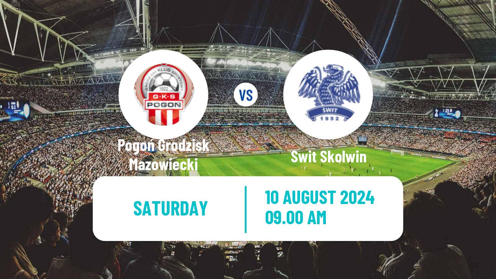 Soccer Polish Division 2 Pogoń Grodzisk Mazowiecki - Swit Skolwin