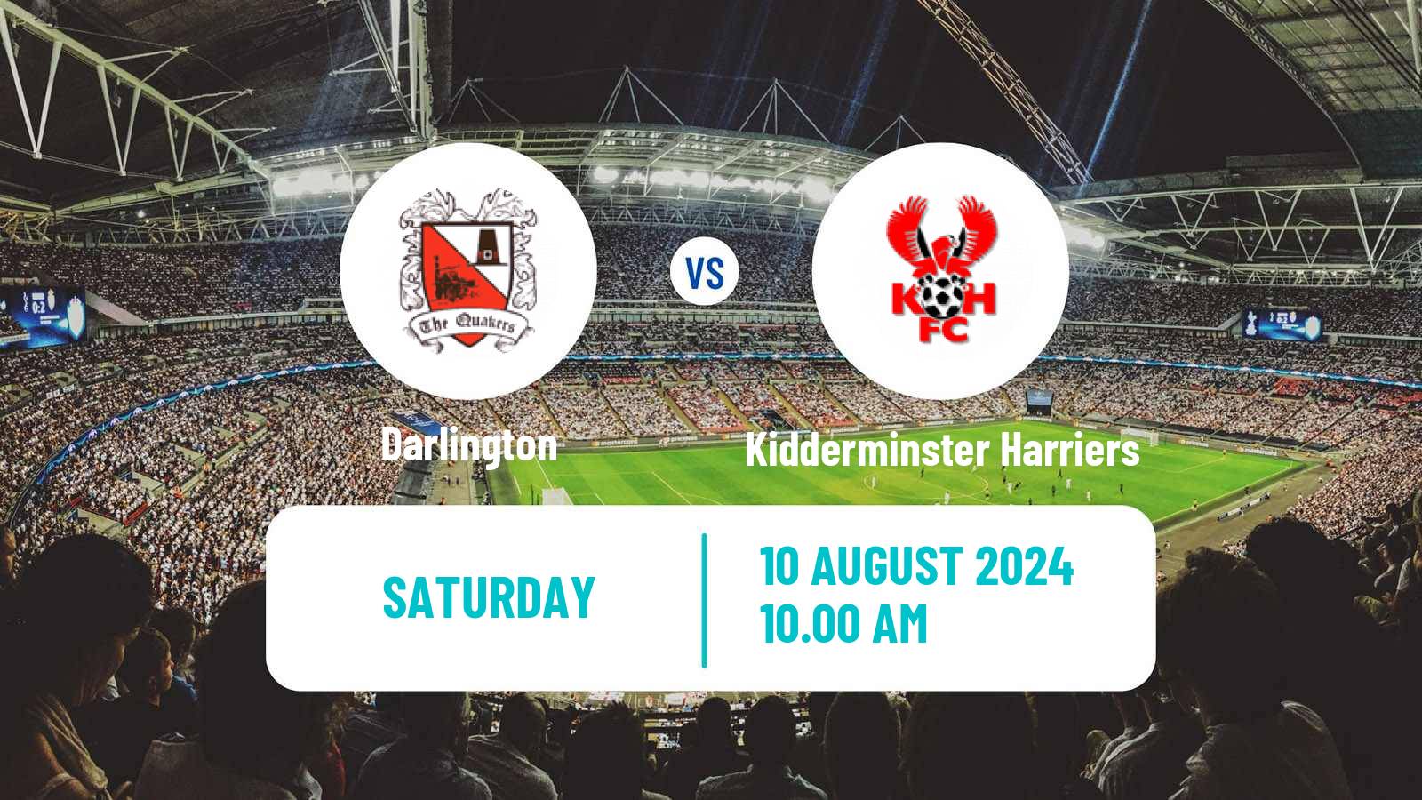 Soccer English National League North Darlington - Kidderminster Harriers