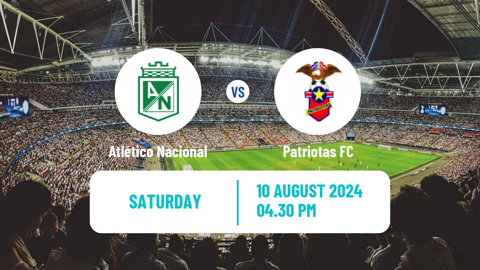 Soccer Colombian Primera A Atlético Nacional - Patriotas