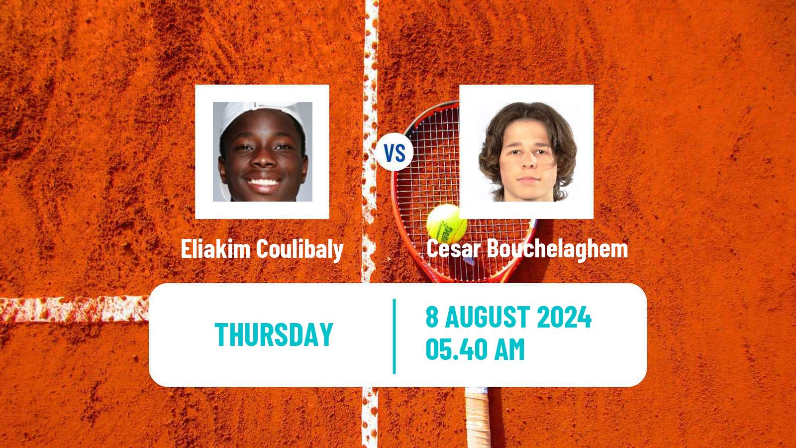 Tennis ITF M15 Monastir 32 Men Eliakim Coulibaly - Cesar Bouchelaghem