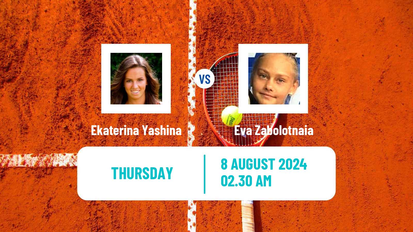 Tennis ITF W15 Tbilisi 2 Women Ekaterina Yashina - Eva Zabolotnaia