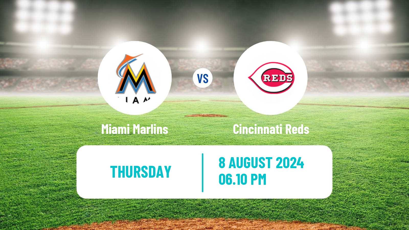 Baseball MLB Miami Marlins - Cincinnati Reds