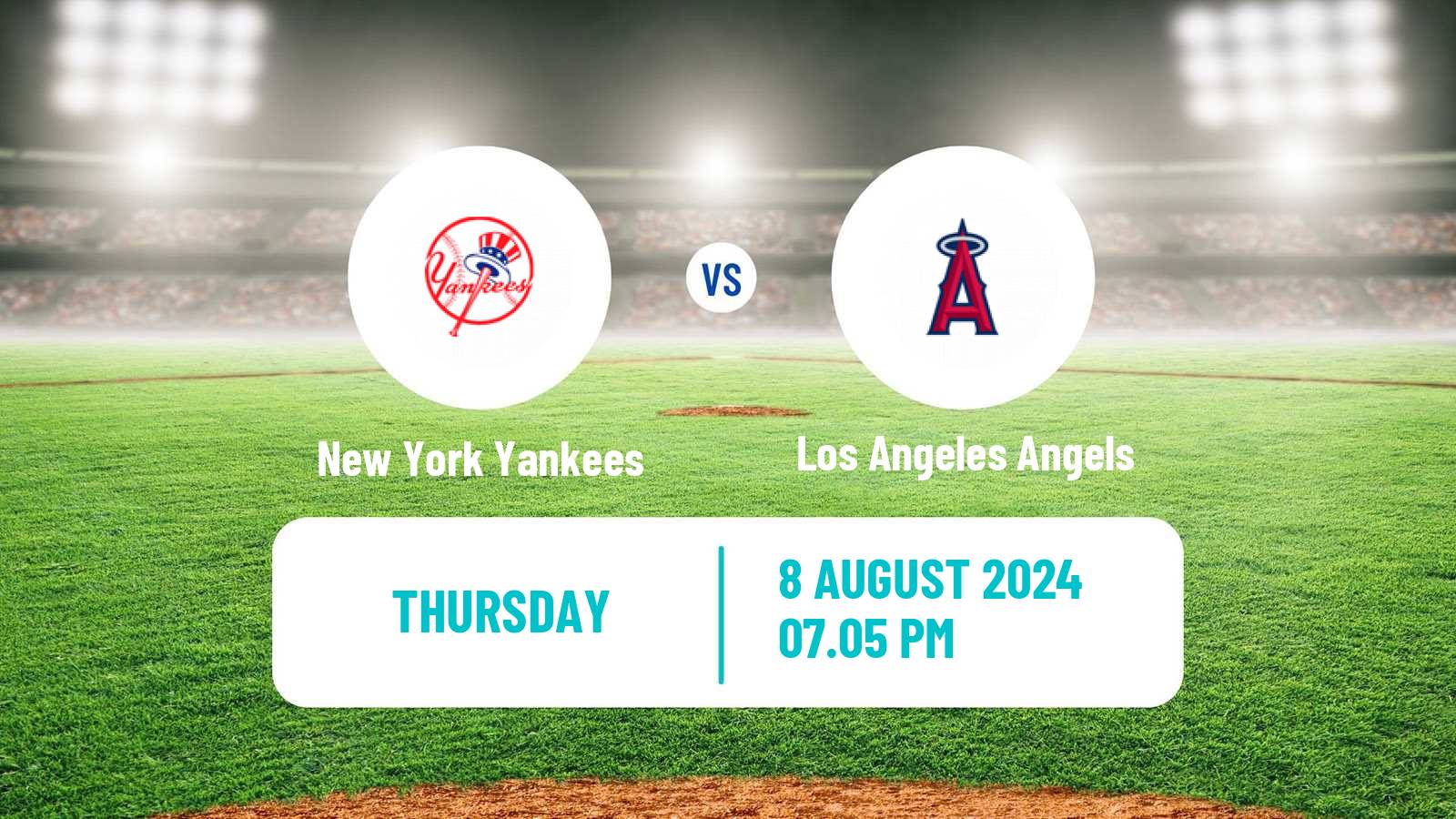 Baseball MLB New York Yankees - Los Angeles Angels