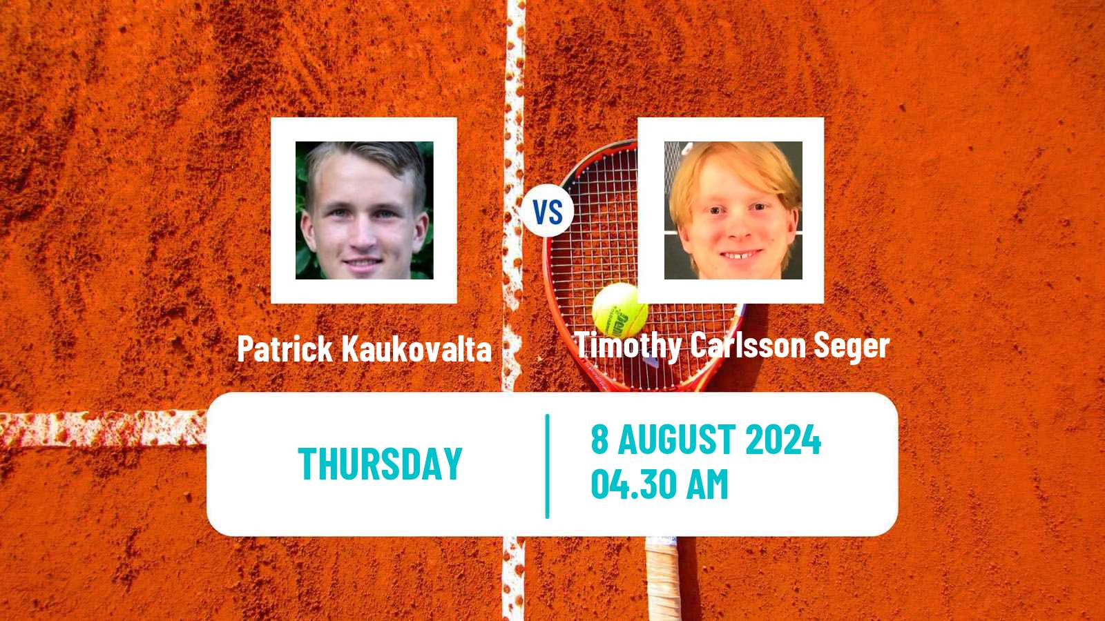 Tennis ITF M15 Vaasa Men Patrick Kaukovalta - Timothy Carlsson Seger