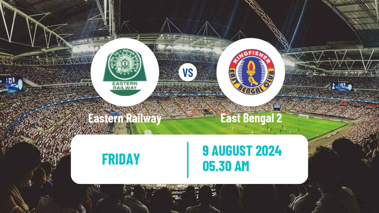 Soccer Calcutta Premier Division Eastern Railway - East Bengal 2