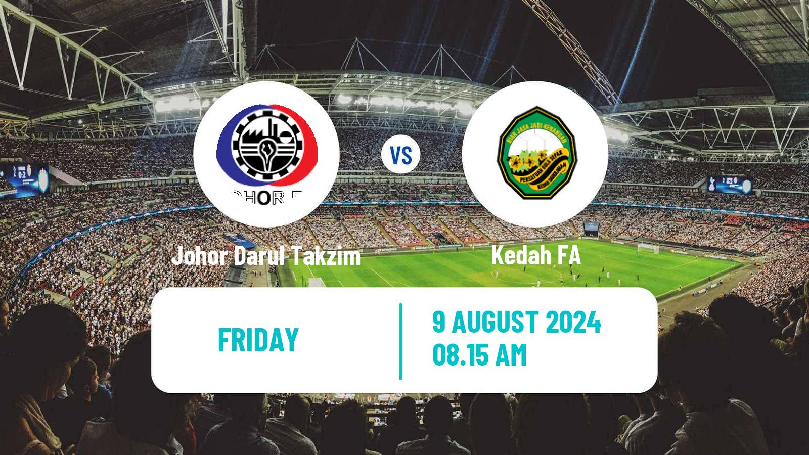 Soccer Malaysian Super League Johor Darul Takzim - Kedah FA