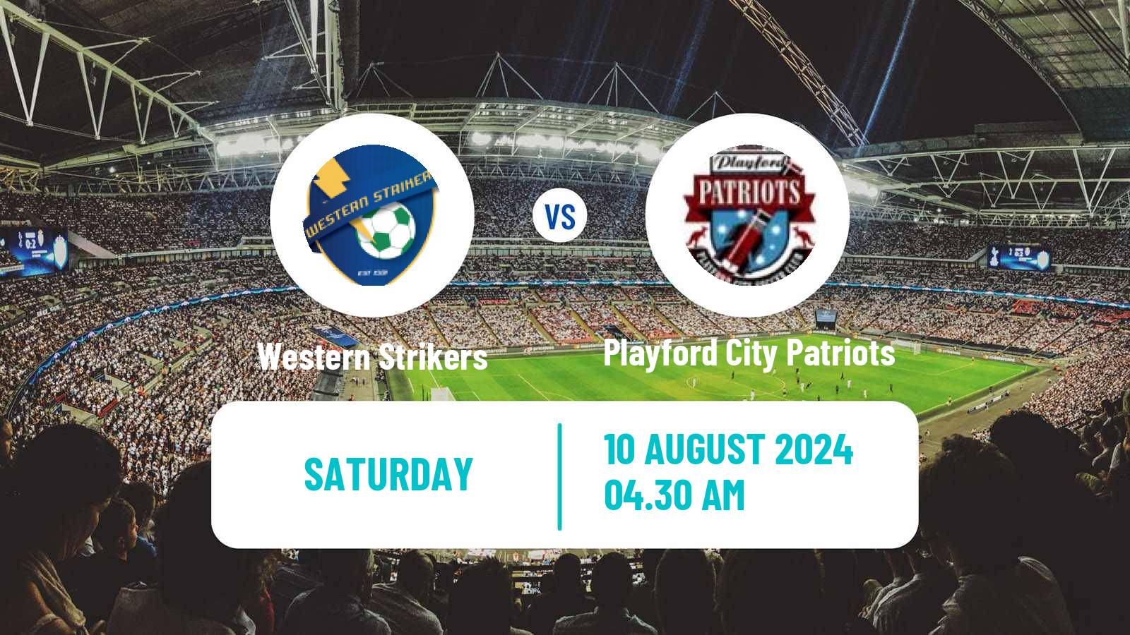 Soccer Australian SA State League Western Strikers - Playford City Patriots