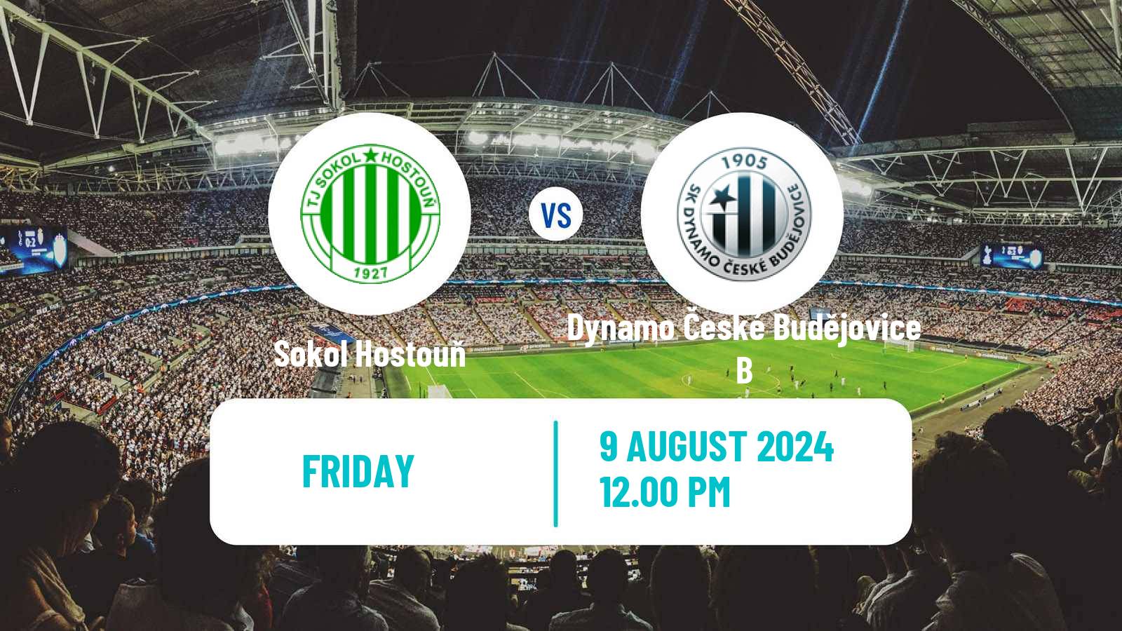 Soccer Czech CFL Group A Sokol Hostouň - Dynamo České Budějovice B