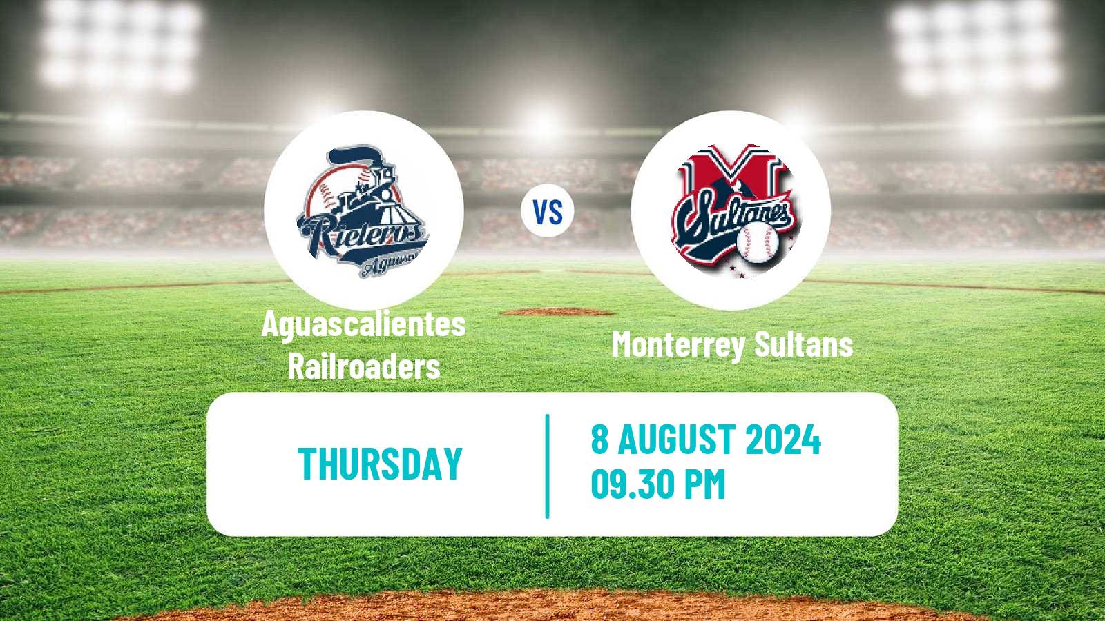 Baseball LMB Aguascalientes Railroaders - Monterrey Sultans