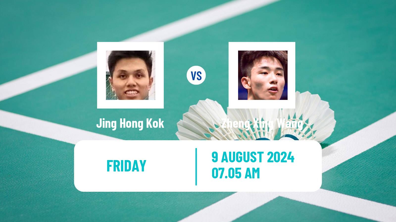 Badminton BWF World Tour China Masters 2 Men Jing Hong Kok - Zheng Xing Wang