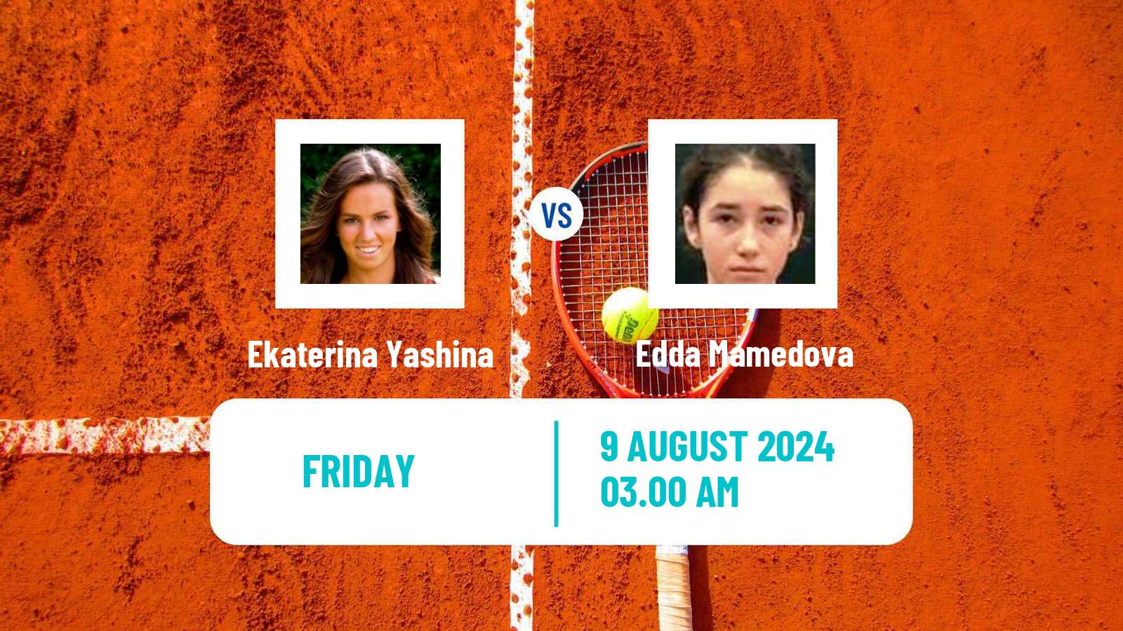 Tennis ITF W15 Tbilisi 2 Women Ekaterina Yashina - Edda Mamedova