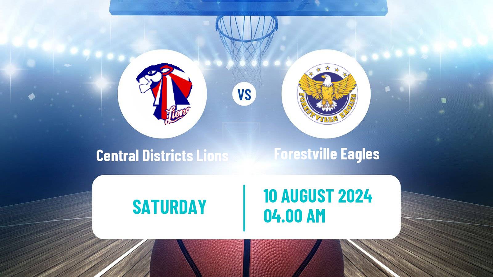 Basketball Australian NBL1 Central Women Central Districts Lions - Forestville Eagles