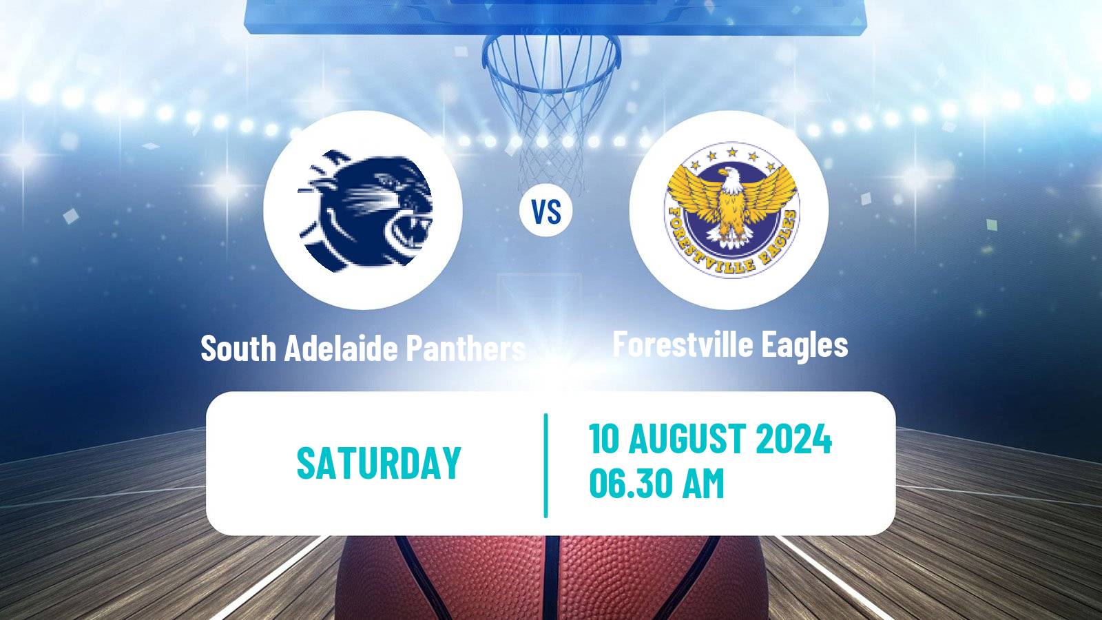 Basketball Australian NBL1 Central South Adelaide Panthers - Forestville Eagles