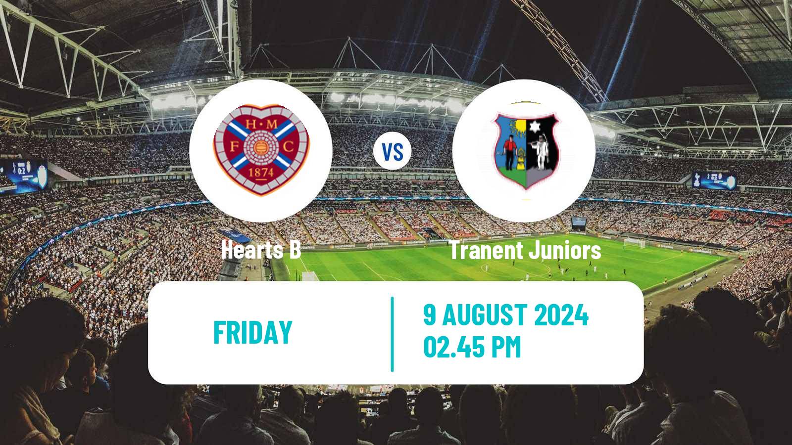 Soccer Scottish Lowland League Hearts B - Tranent Juniors