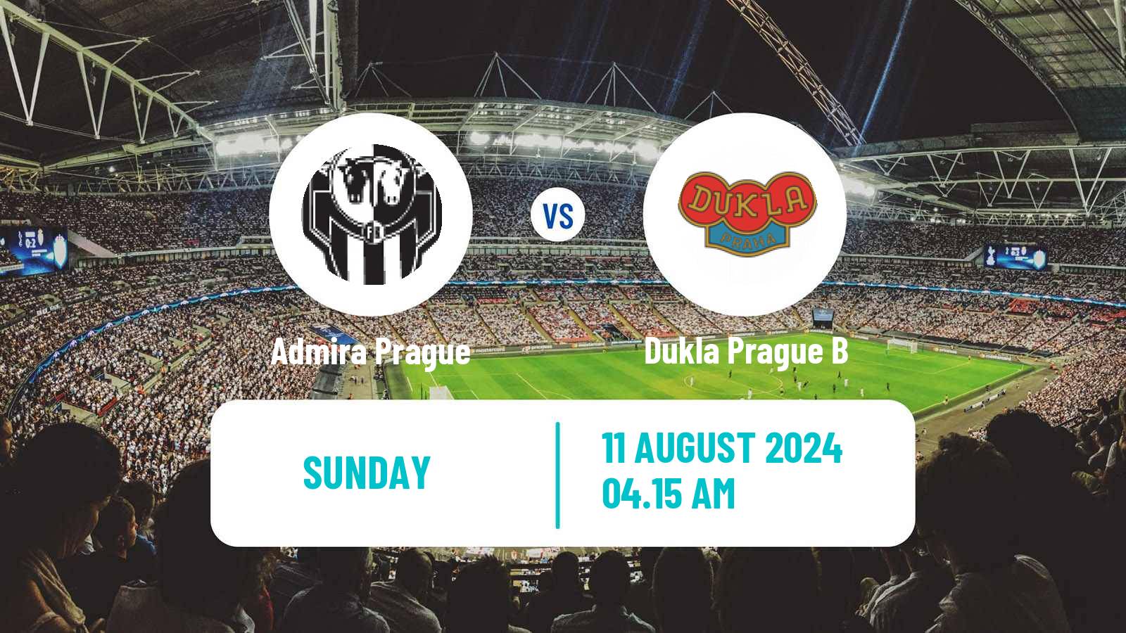 Soccer Czech CFL Group A Admira Prague - Dukla Prague B