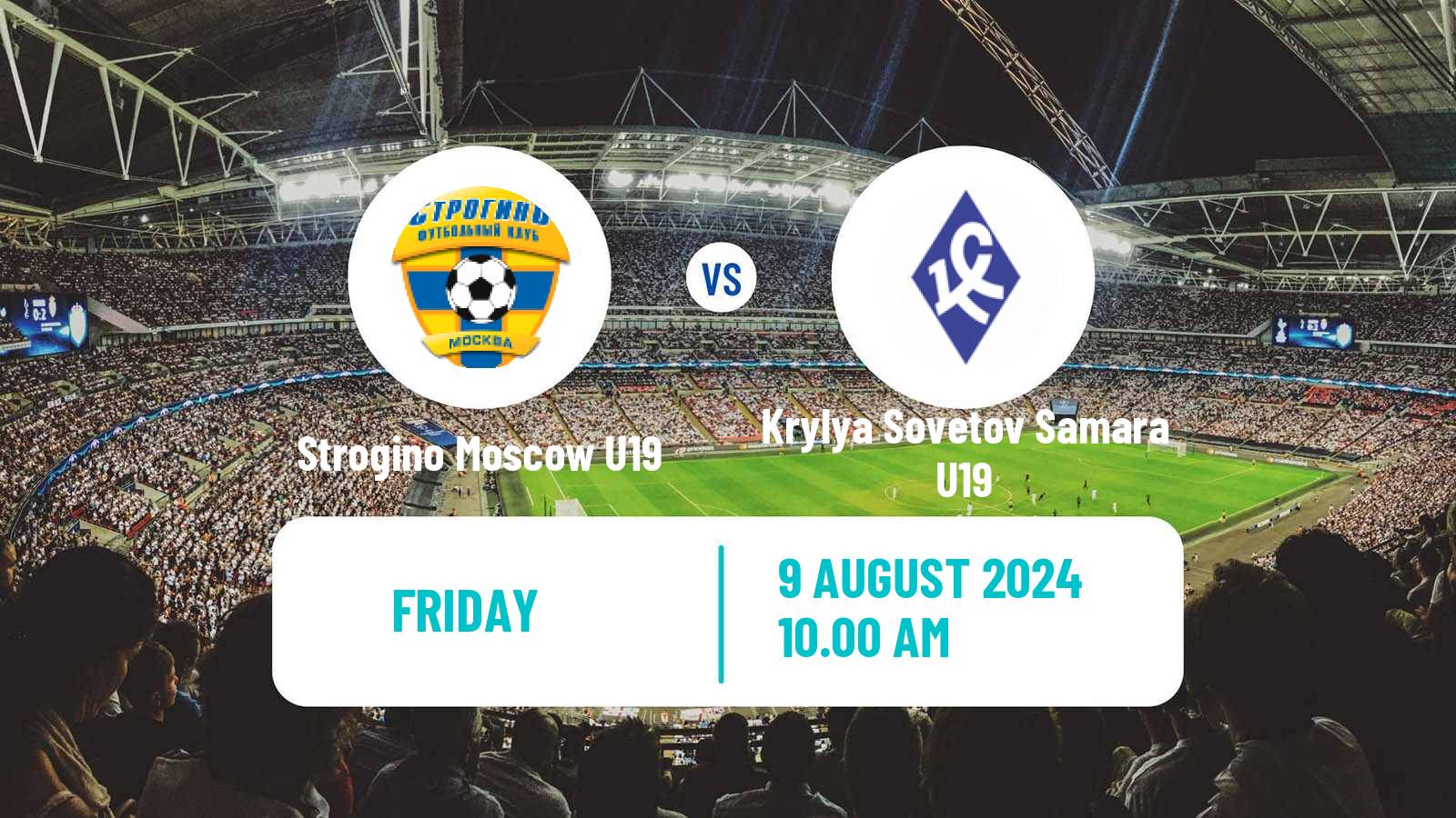 Soccer Russian Youth League Strogino Moscow U19 - Krylya Sovetov Samara U19