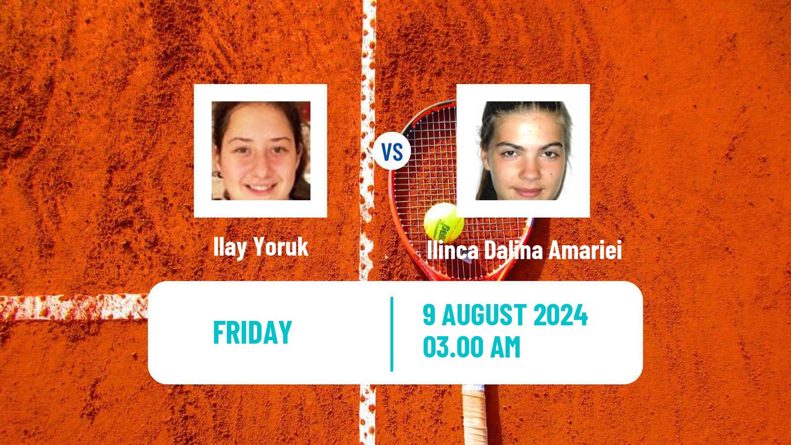 Tennis ITF W15 Bucharest 4 Women Ilay Yoruk - Ilinca Dalina Amariei