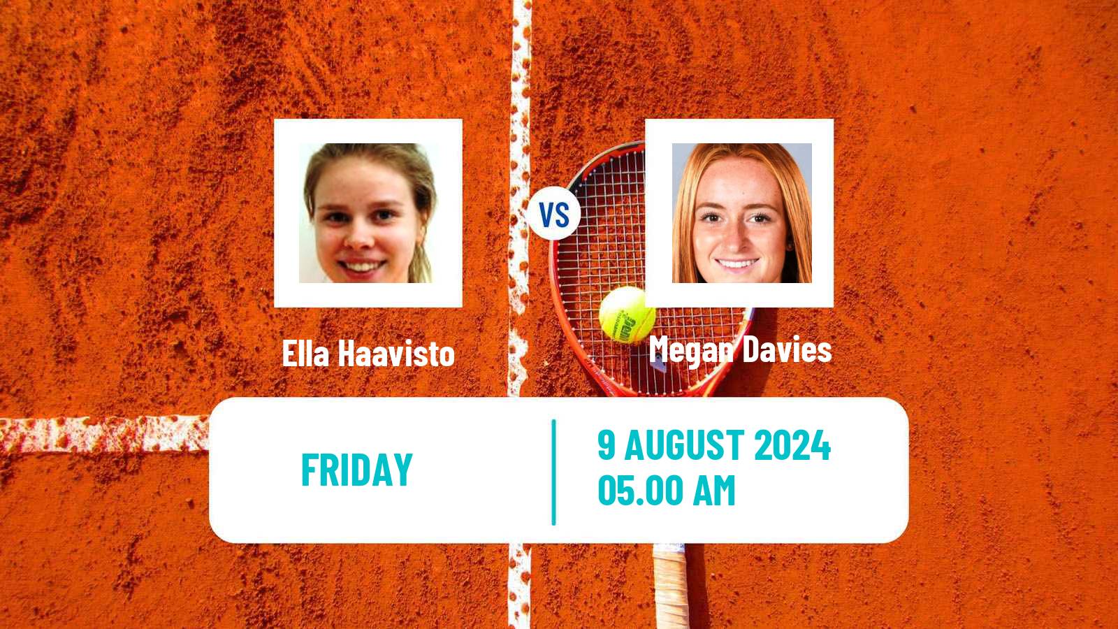 Tennis ITF W15 Dublin Women Ella Haavisto - Megan Davies