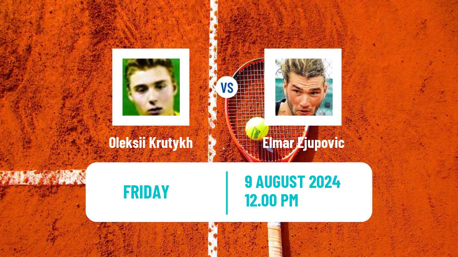 Tennis ITF M15 Eupen Men Oleksii Krutykh - Elmar Ejupovic