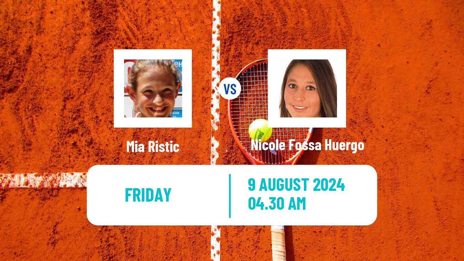 Tennis ITF W50 Bytom Women Mia Ristic - Nicole Fossa Huergo