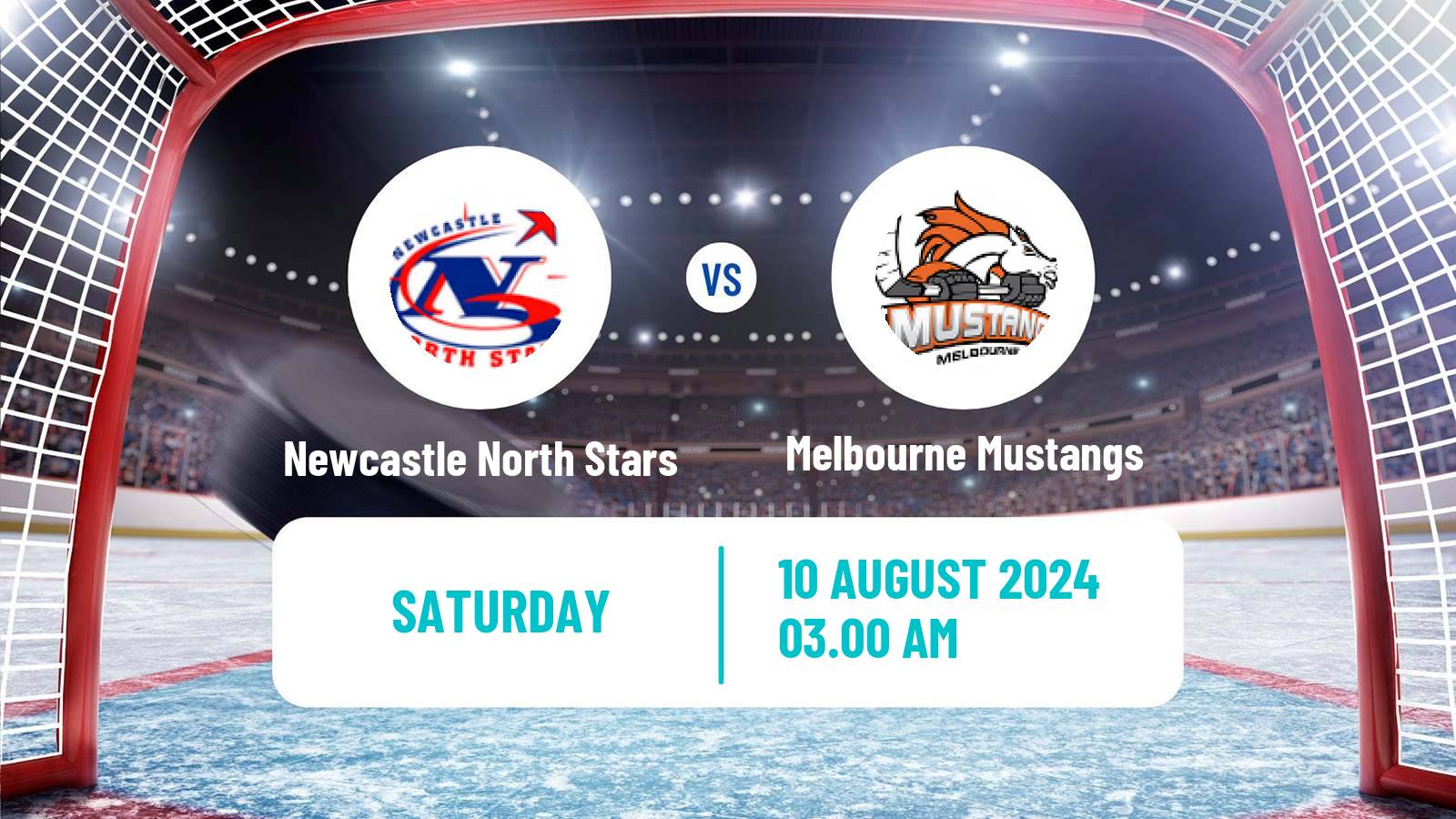 Hockey Australian Ice Hockey League Newcastle North Stars - Melbourne Mustangs