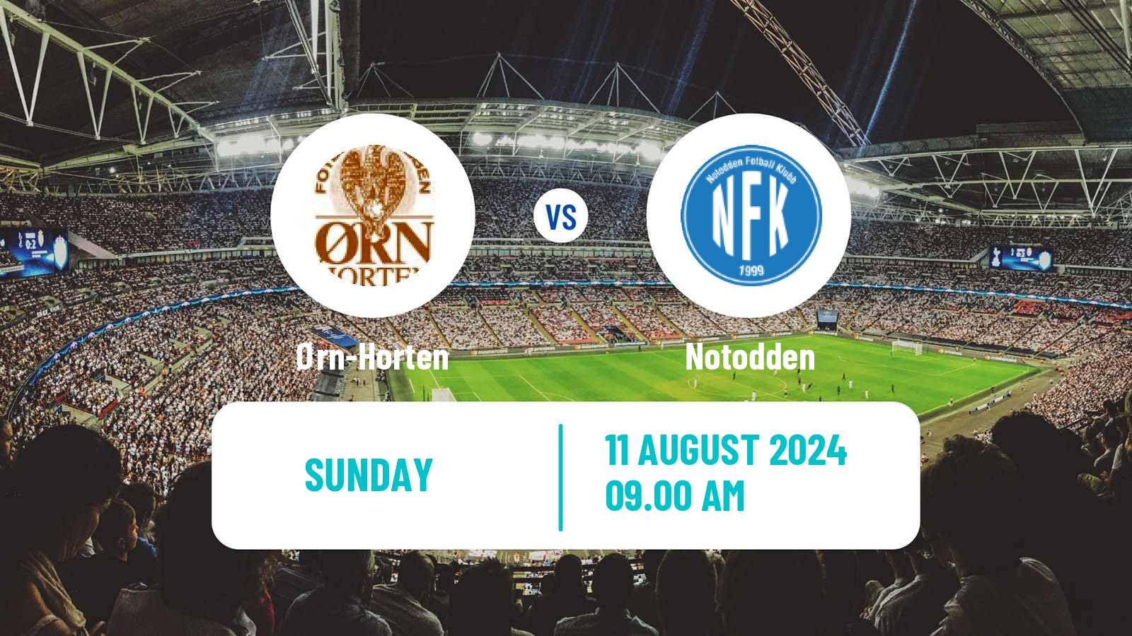 Soccer Norwegian Division 2 - Group 1 Ørn-Horten - Notodden