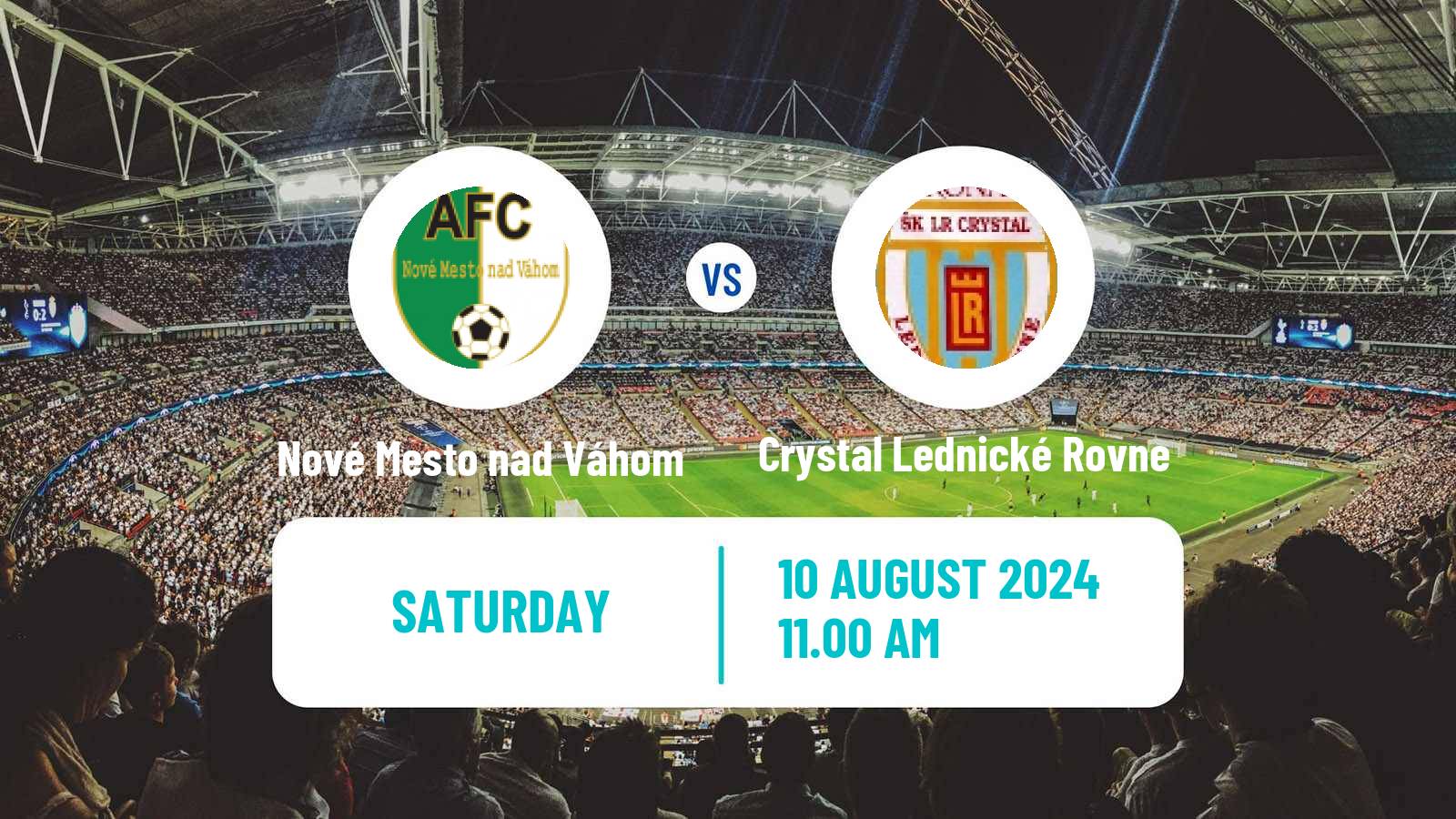 Soccer Slovak 4 Liga West Nové Mesto nad Váhom - Crystal Lednické Rovne