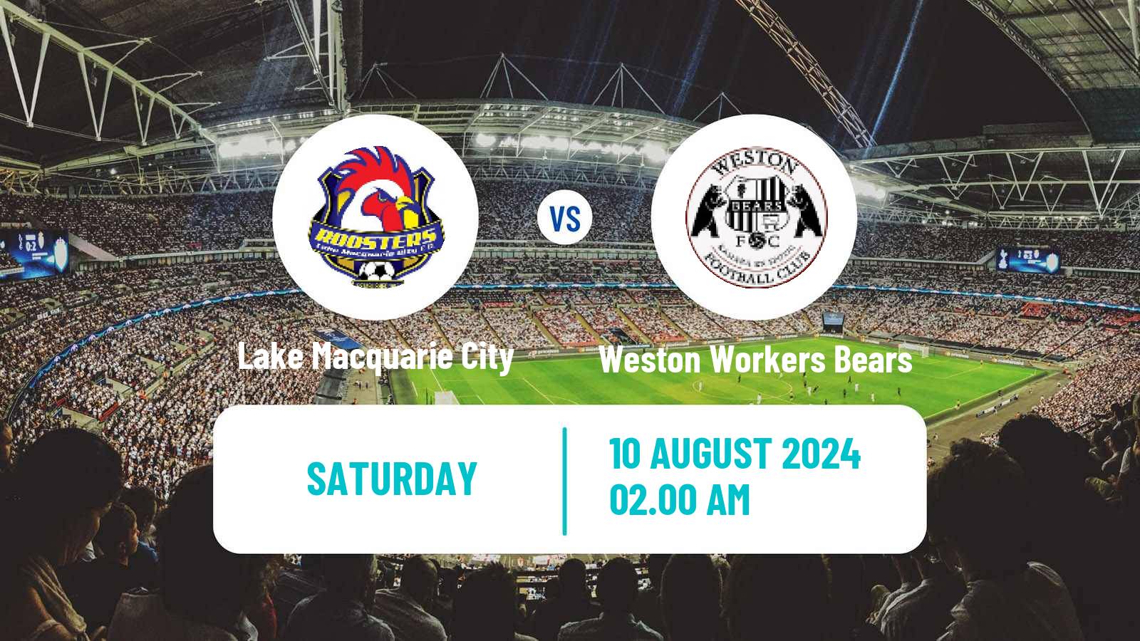 Soccer Australian NPL Northern NSW Lake Macquarie City - Weston Workers Bears