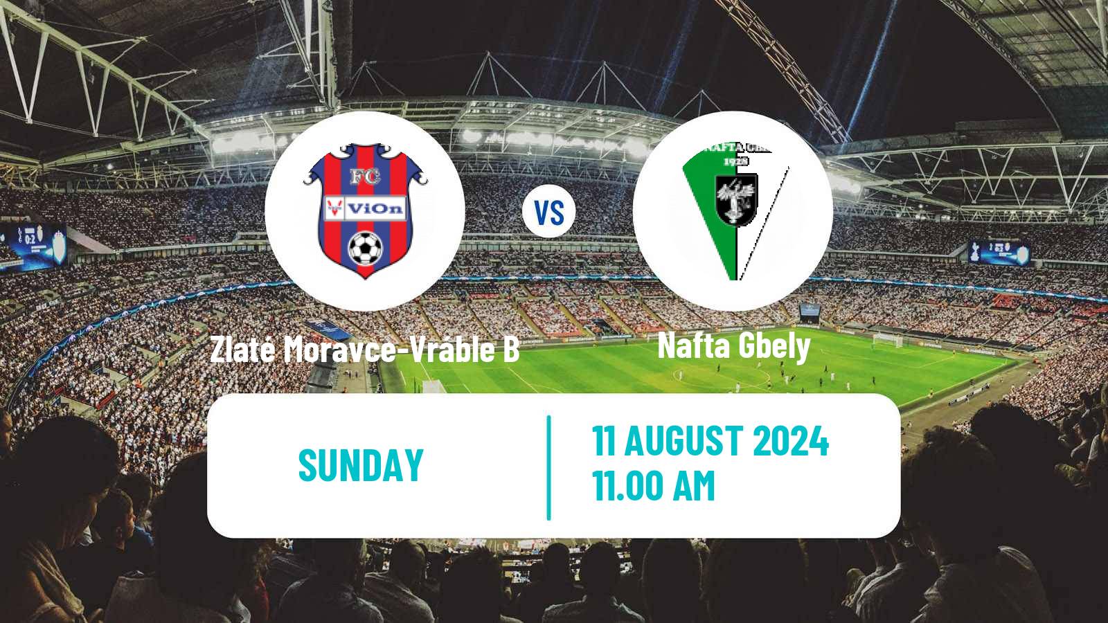 Soccer Slovak 4 Liga West Zlaté Moravce-Vráble B - Nafta Gbely