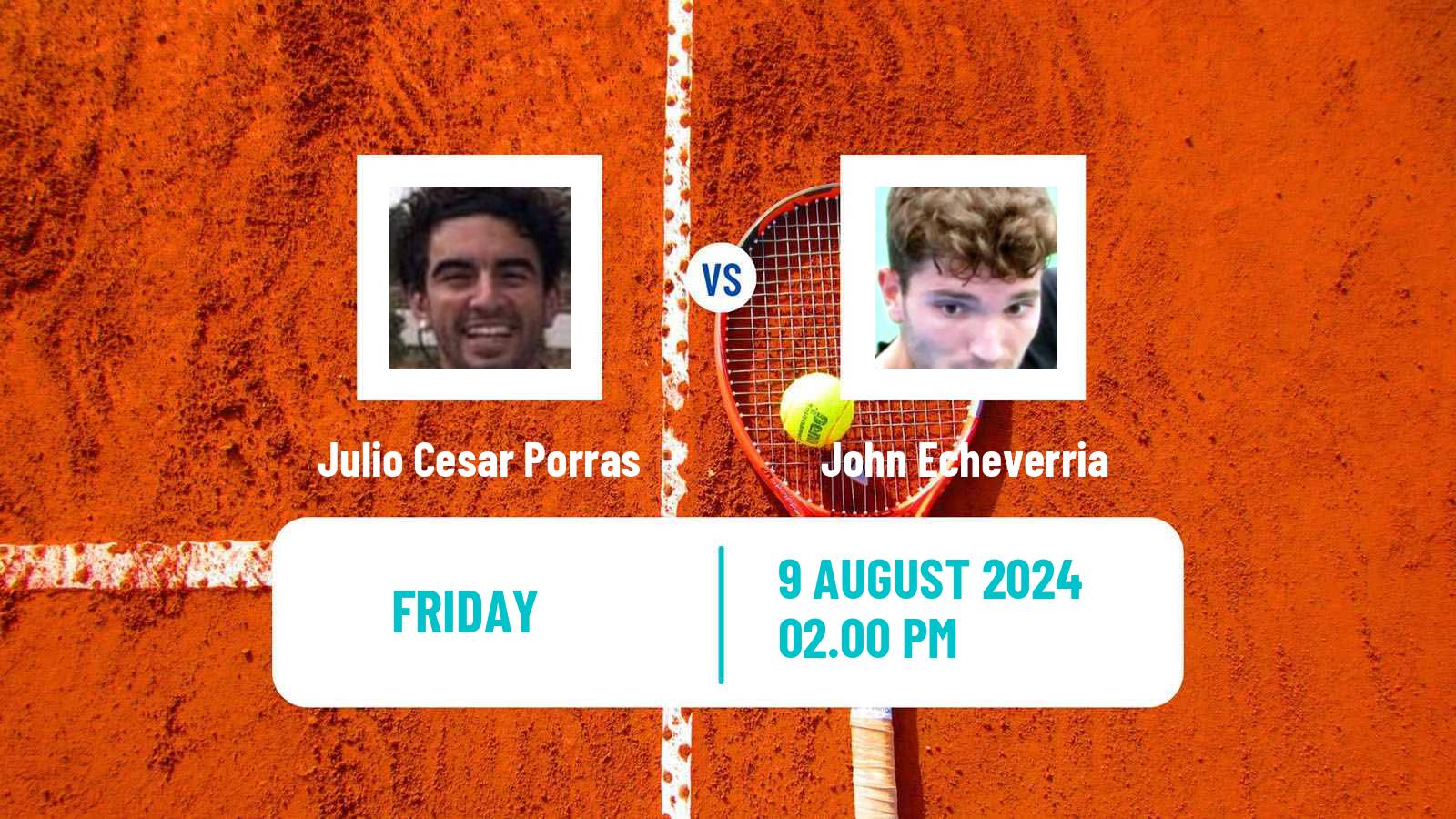 Tennis ITF M15 H Tauste Men Julio Cesar Porras - John Echeverria