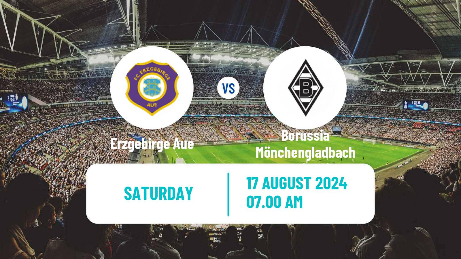 Soccer German DFB Pokal Erzgebirge Aue - Borussia Mönchengladbach