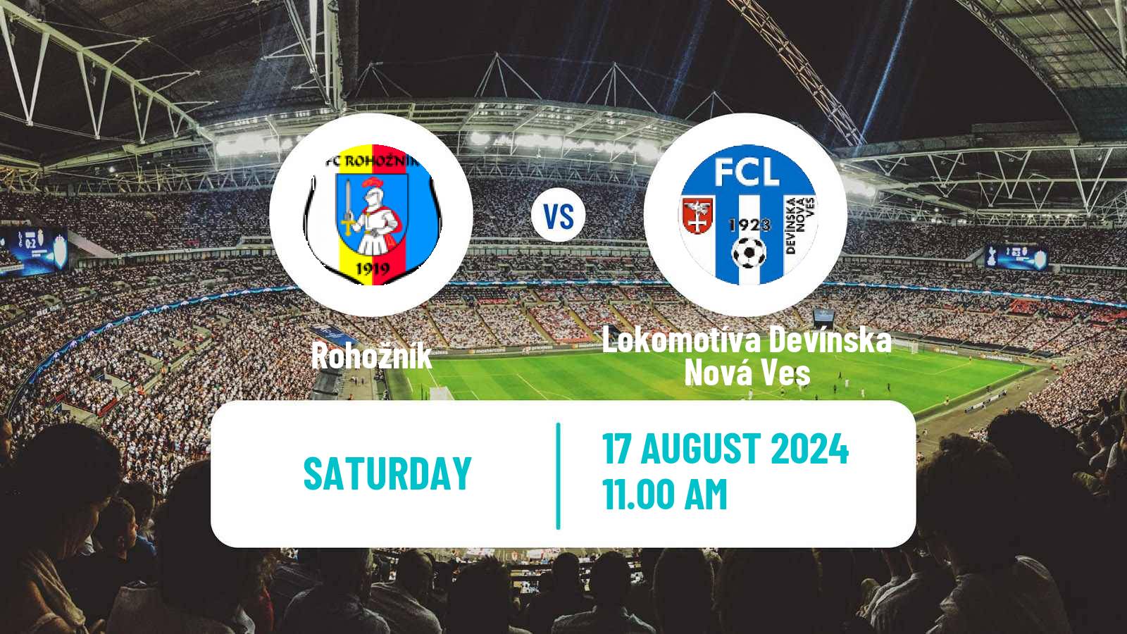 Soccer Slovak 4 Liga Bratislava Rohožník - Lokomotíva Devínska Nová Ves