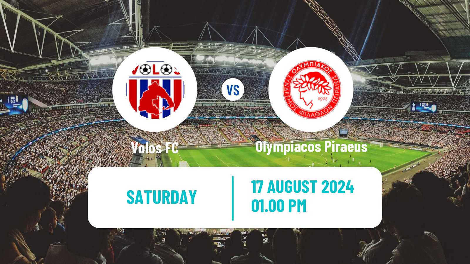 Soccer Greek Super League Volos - Olympiacos Piraeus