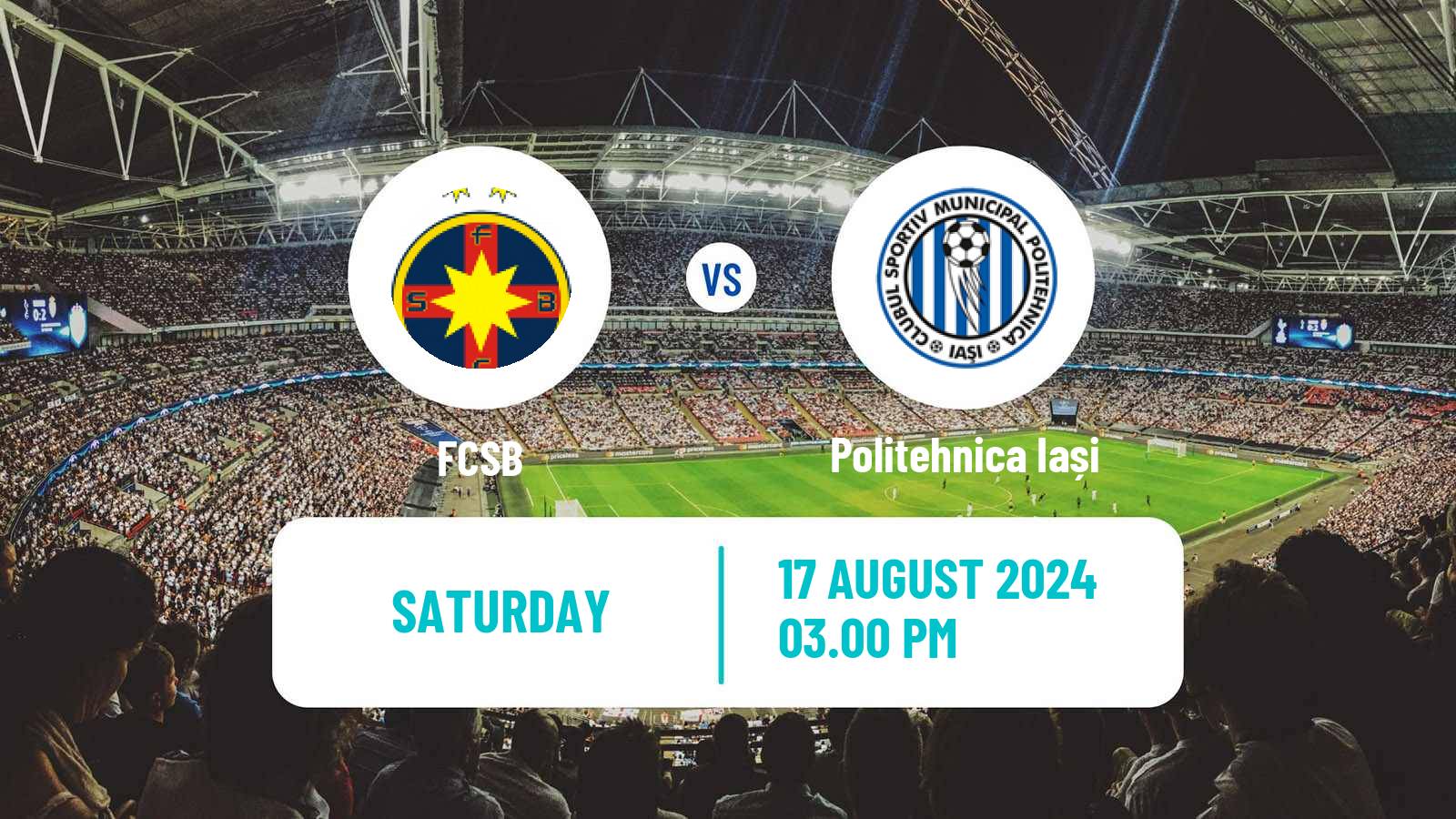 Soccer Romanian Liga 1 FCSB - Politehnica Iași