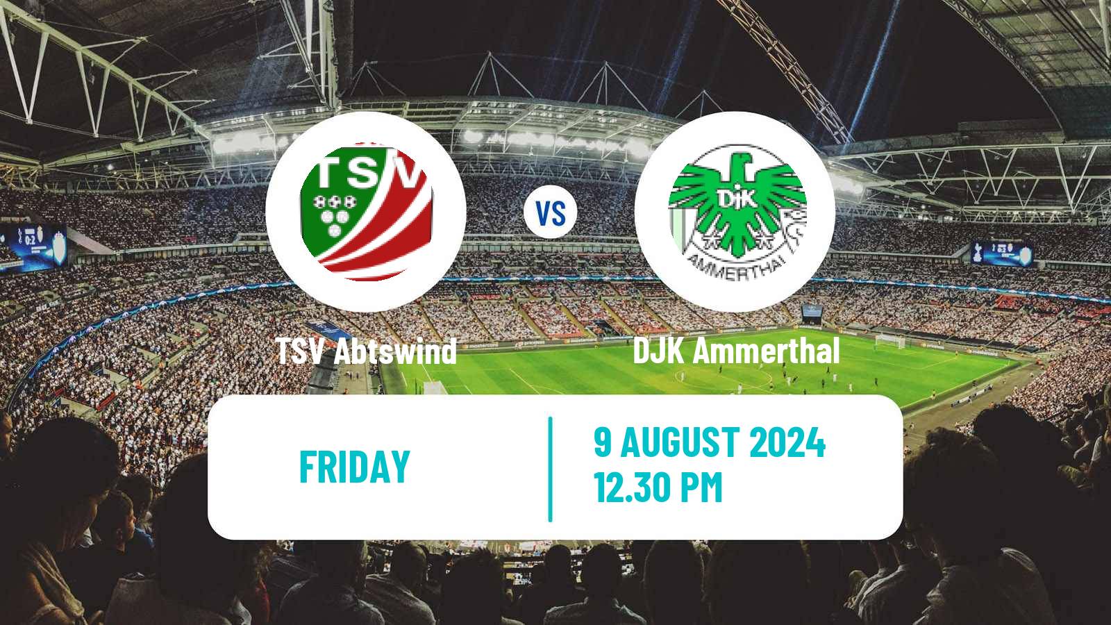 Soccer German Oberliga Bayern Nord Abtswind - DJK Ammerthal