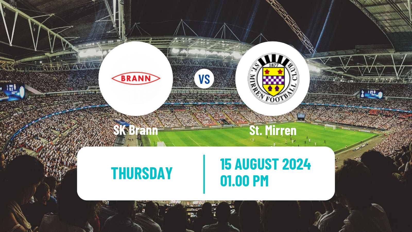 Soccer UEFA Europa Conference League Brann - St. Mirren