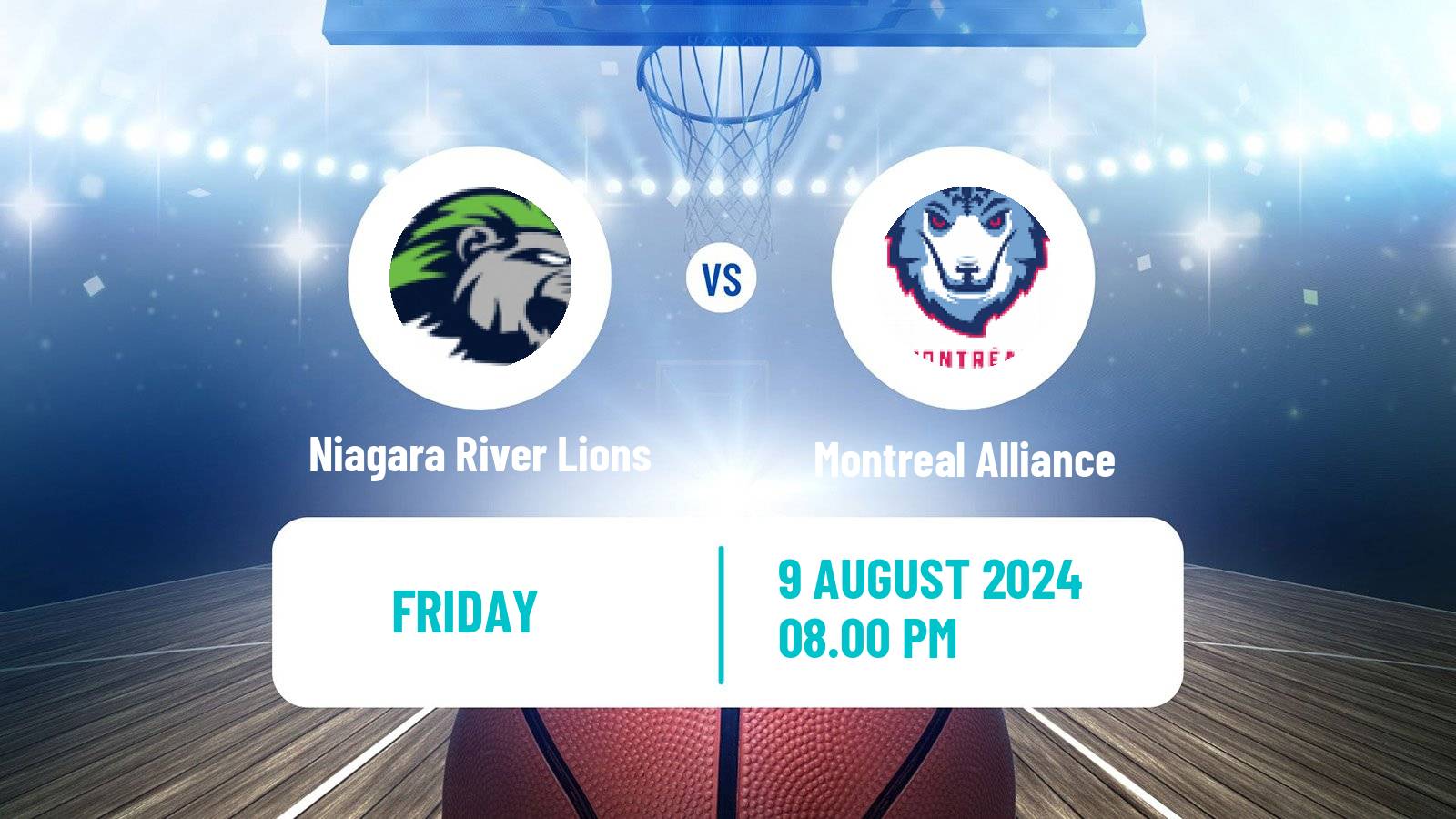 Basketball Canadian CEBL Niagara River Lions - Montreal Alliance