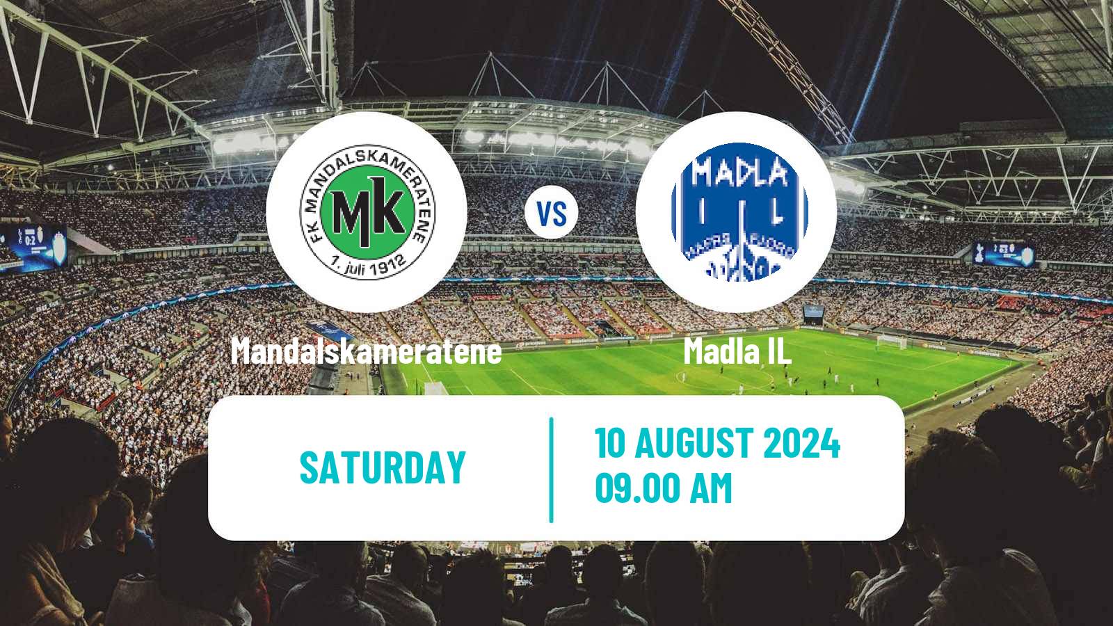 Soccer Norwegian Division 3 - Group 2 Mandalskameratene - Madla