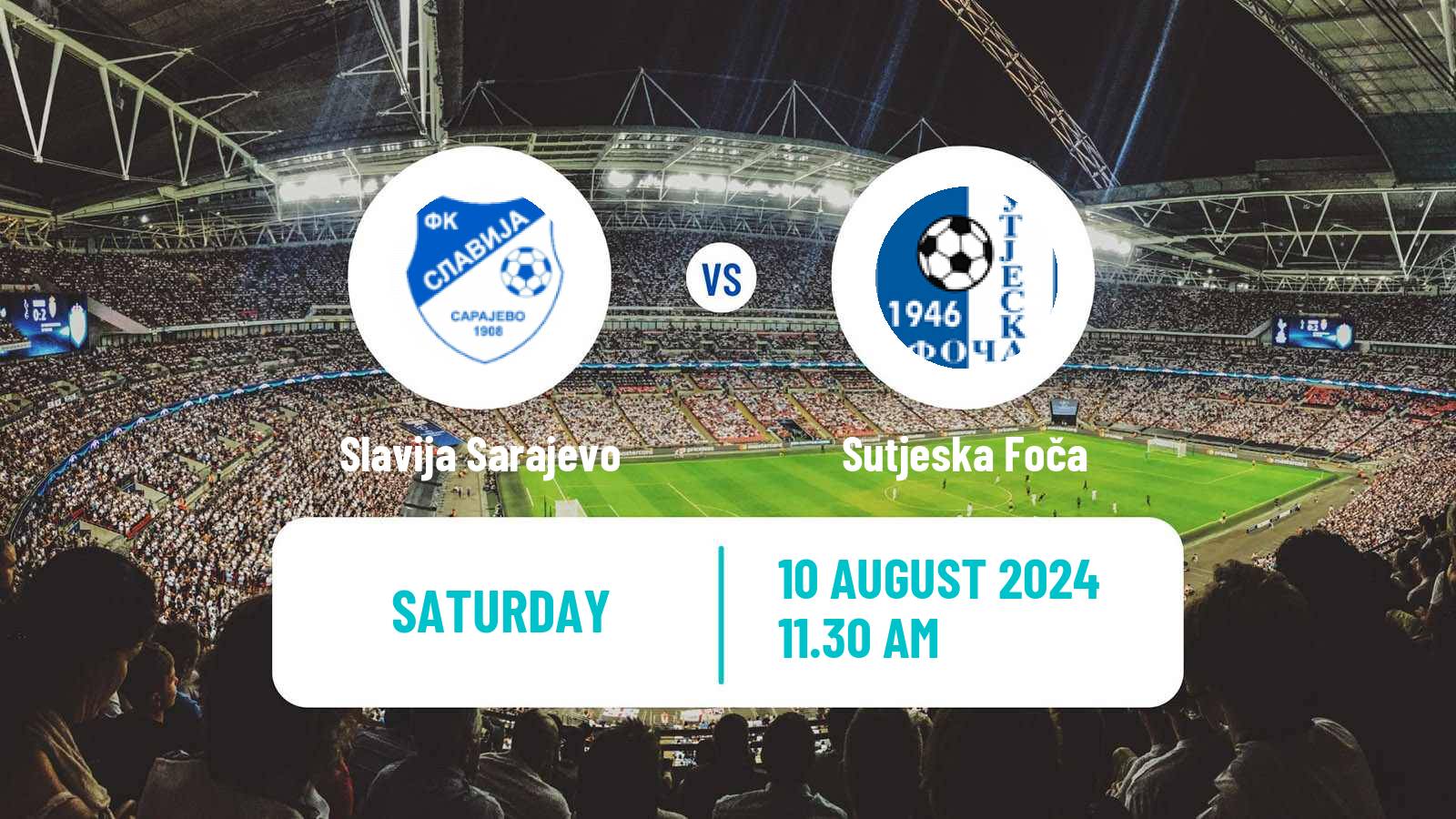 Soccer Bosnian Prva Liga RS Slavija Sarajevo - Sutjeska Foča