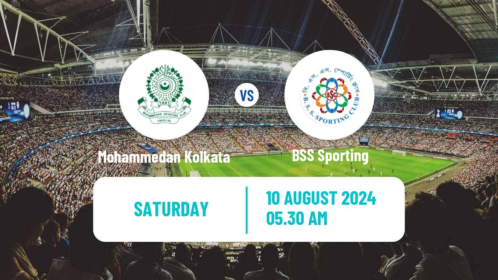 Soccer Calcutta Premier Division Mohammedan Kolkata - BSS Sporting