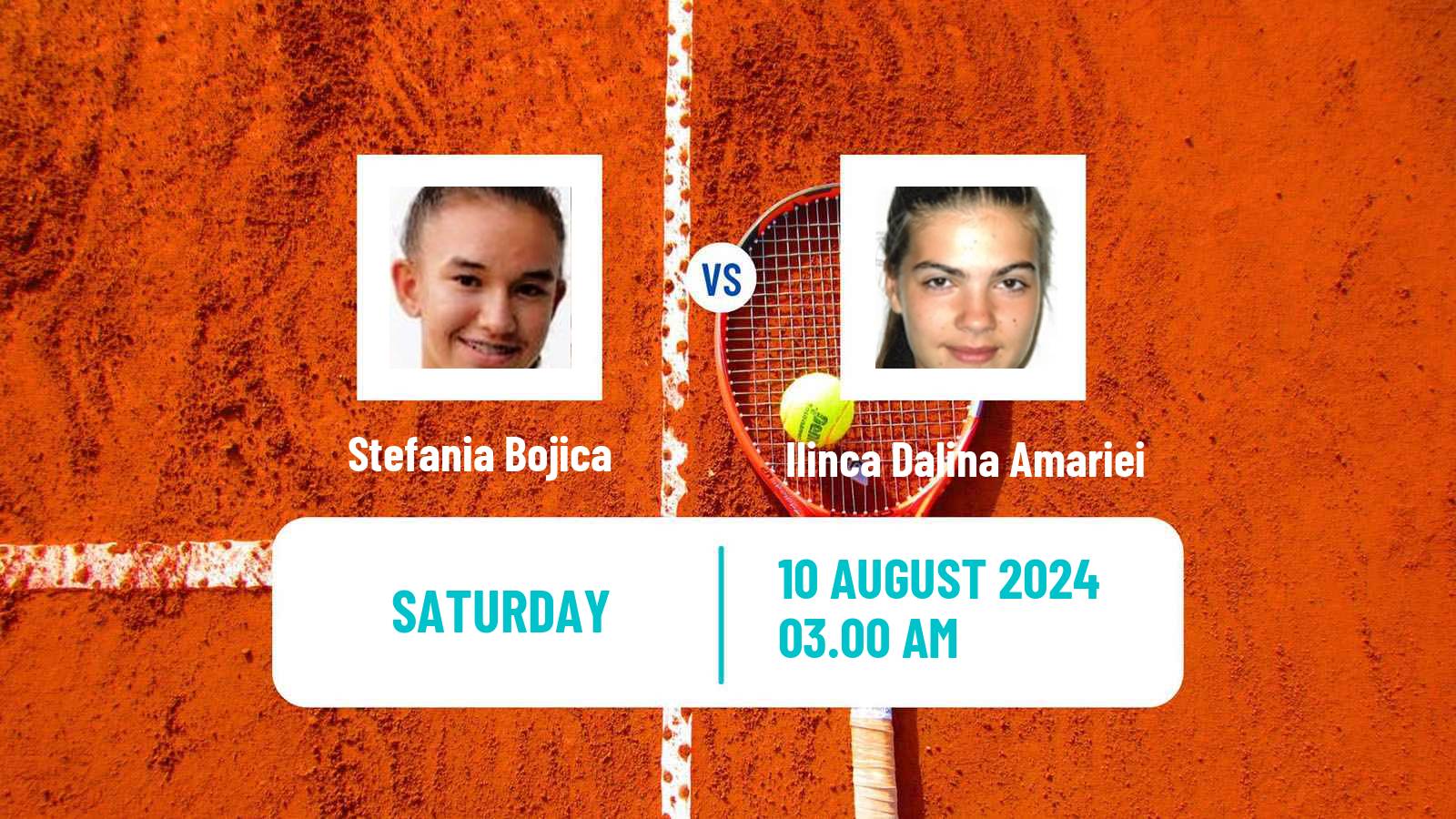 Tennis ITF W15 Bucharest 4 Women Stefania Bojica - Ilinca Dalina Amariei