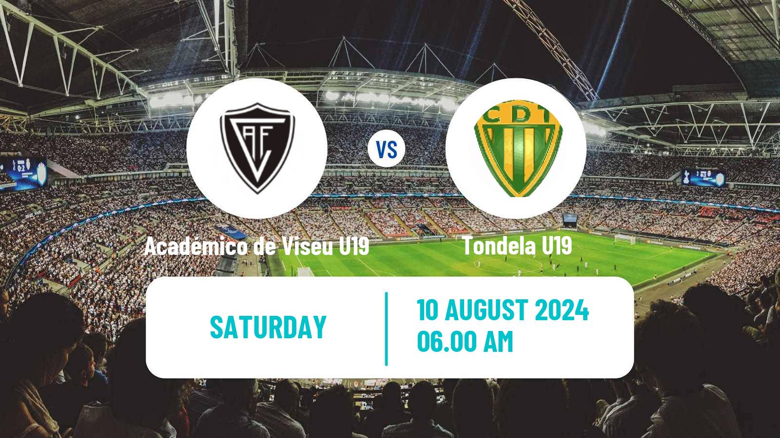 Soccer Portuguese Campeonato Nacional U19 Académico de Viseu U19 - Tondela U19