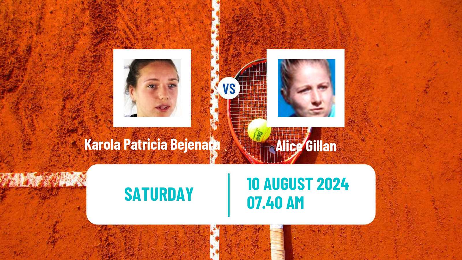 Tennis ITF W15 Dublin Women Karola Patricia Bejenaru - Alice Gillan