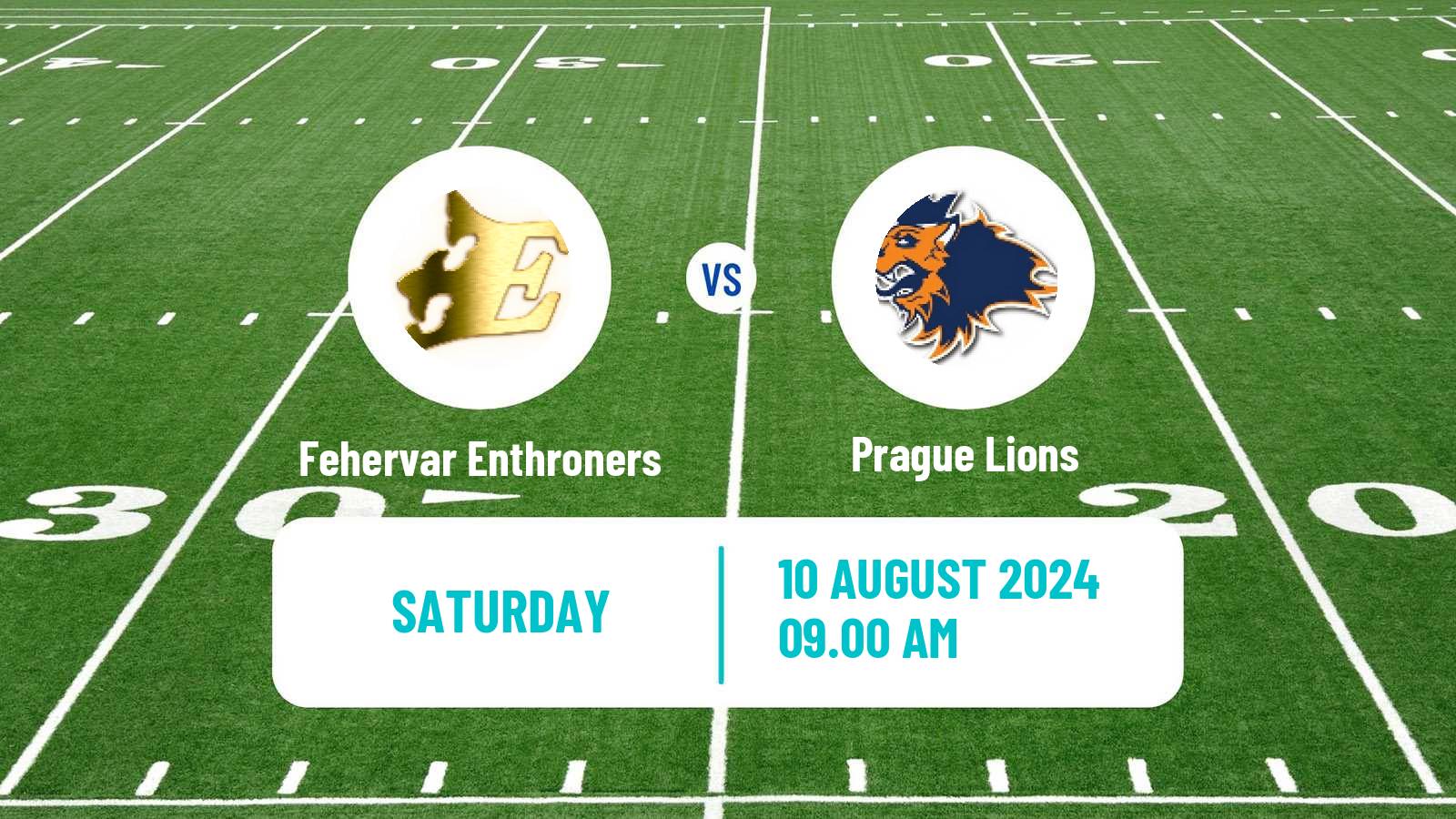 American football European League of American Football Fehervar Enthroners - Prague Lions