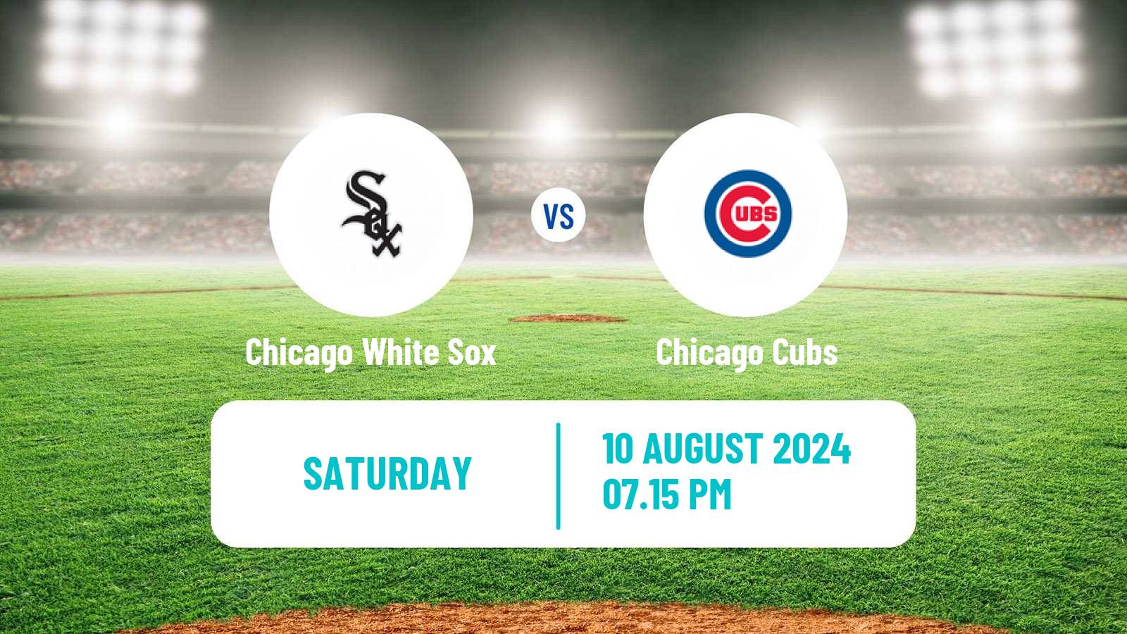 Baseball MLB Chicago White Sox - Chicago Cubs