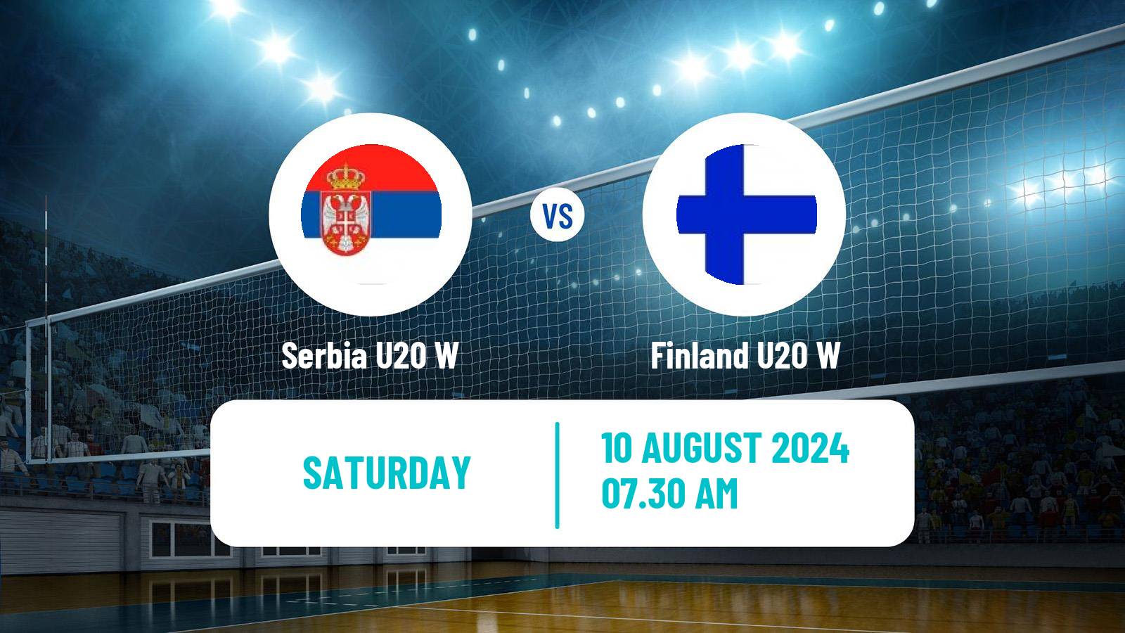 Volleyball European Championship U20 Volleyball Women Serbia U20 W - Finland U20 W