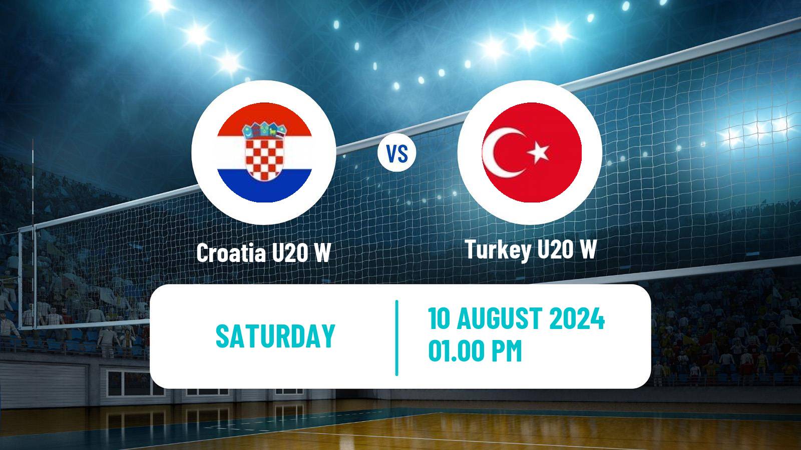 Volleyball European Championship U20 Volleyball Women Croatia U20 W - Turkey U20 W