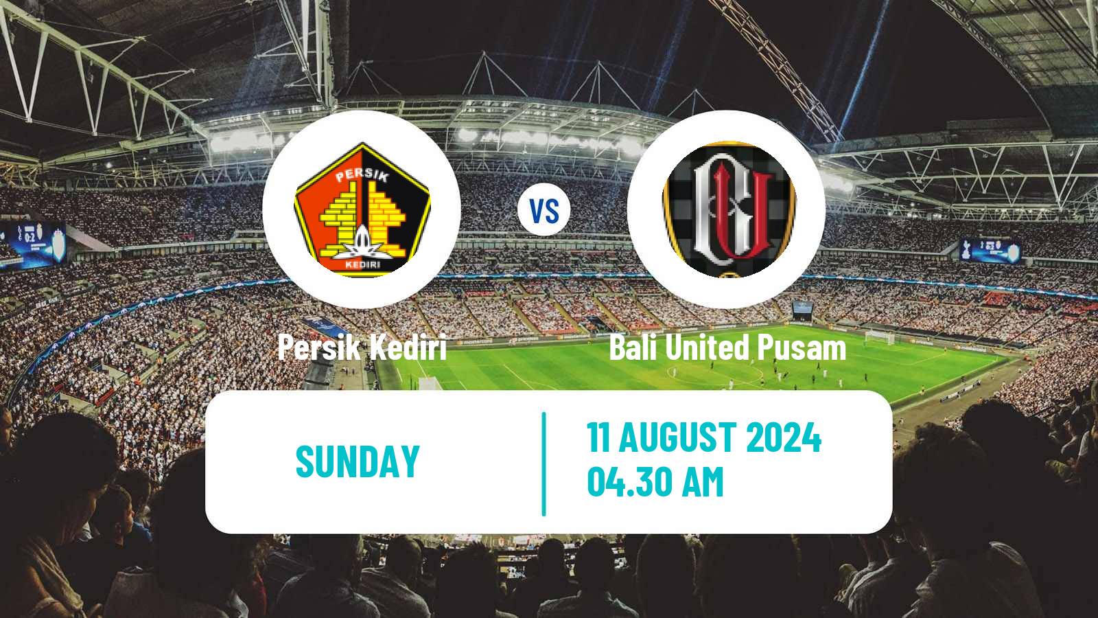 Soccer Indonesian Liga 1 Persik Kediri - Bali United Pusam